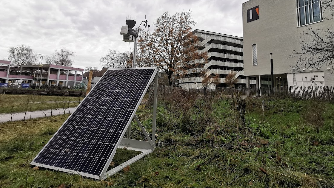 Het VLINDER-weerstation op de VUB, in Etterbeek