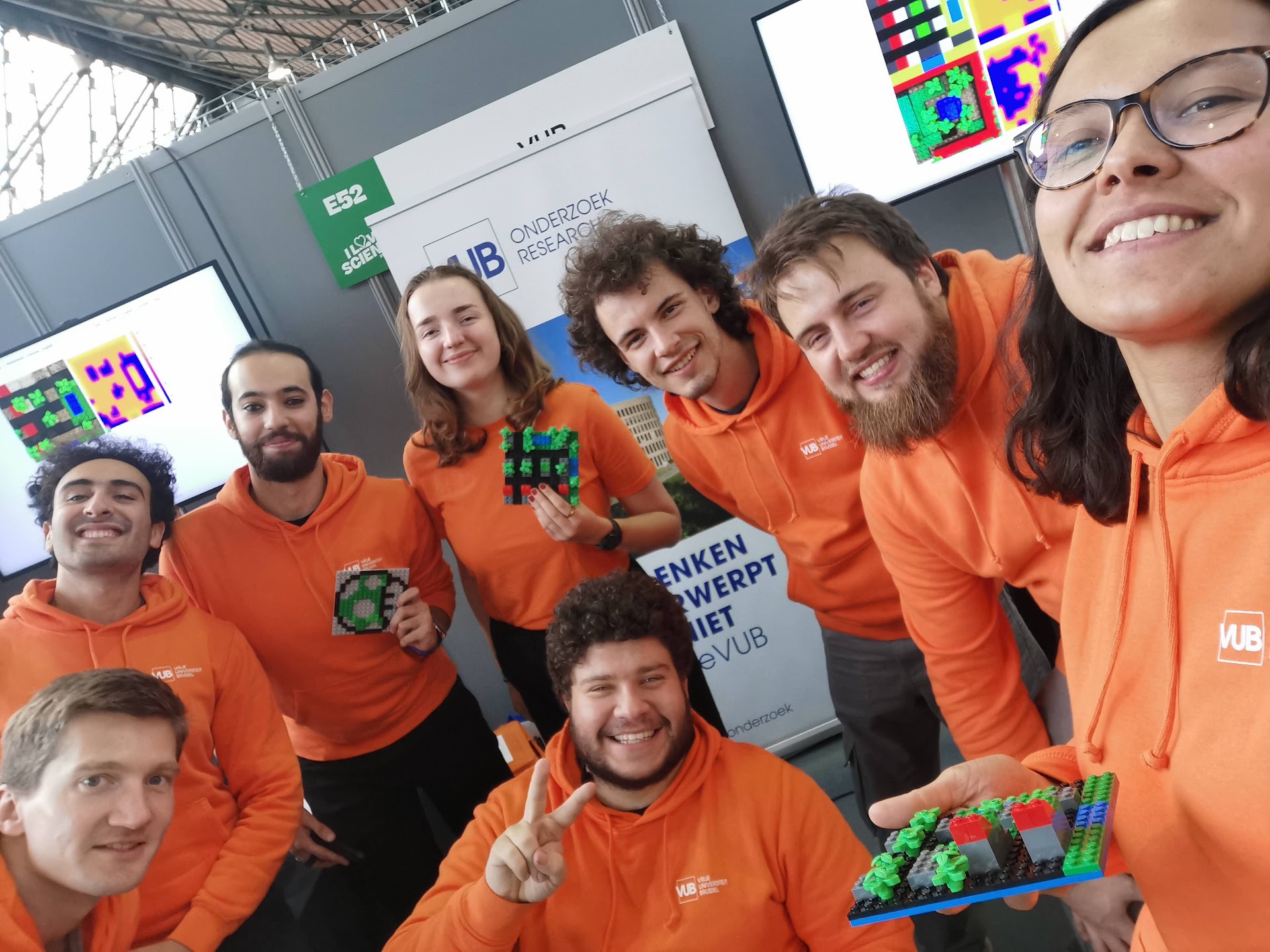 Deel van het team van het LEGO Urban Climate Game